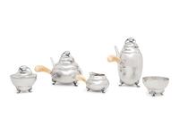 A Mexican Silver Five-Piece Tea and Coffee Service