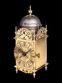 A English Brass Lantern Clock, with Iron Bracket, Thomas Tompion, Londoni