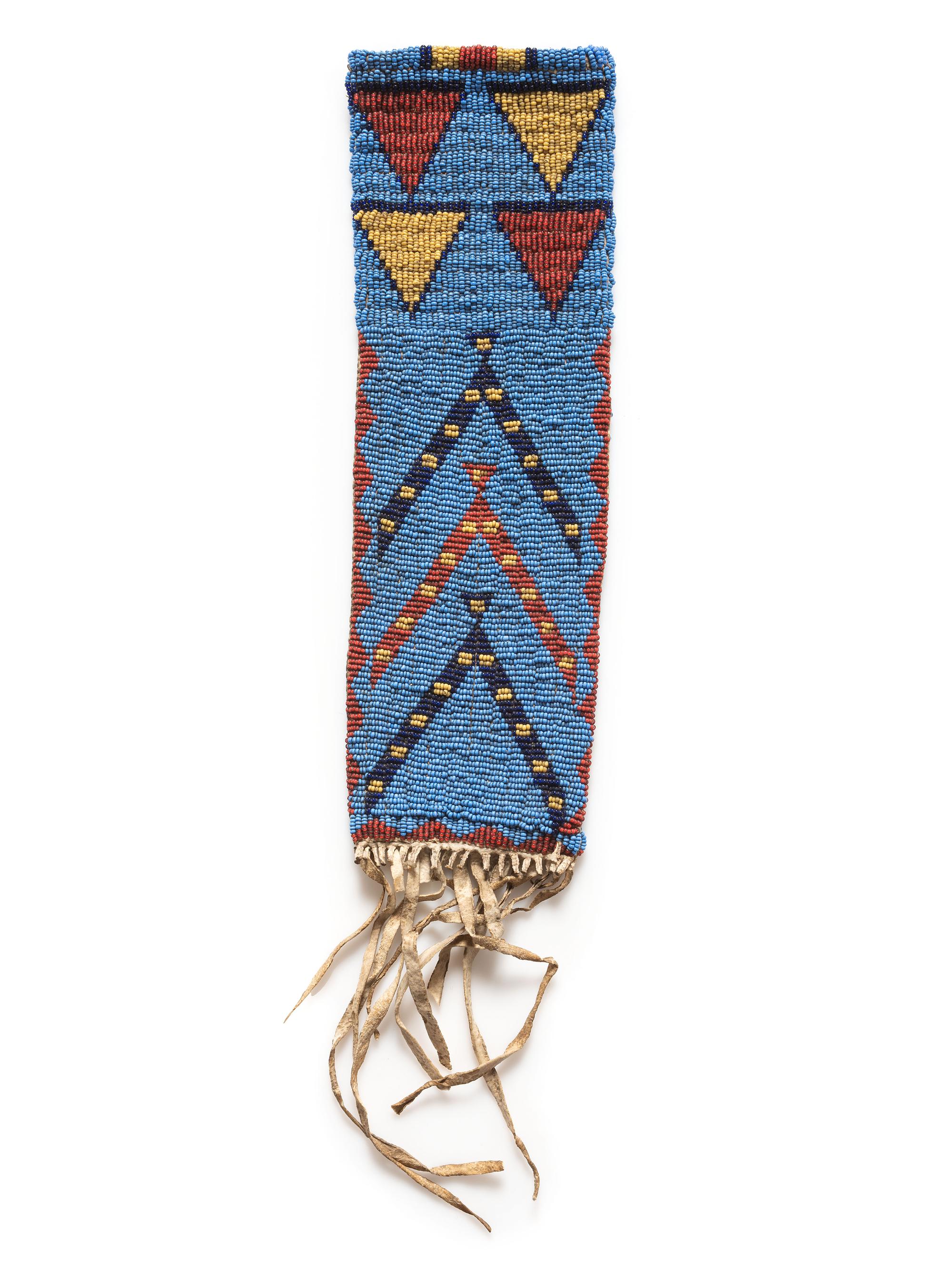 Northern Plains Beaded Hide Knife Sheath
