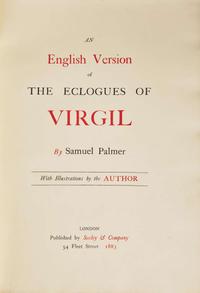 [Art] Palmer, Samuel: An English Version of the Eclogues of Virgil