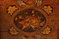 A Pair of Louis XV Style Gilt-Bronze-Mounted Marquetry Side Cabinets