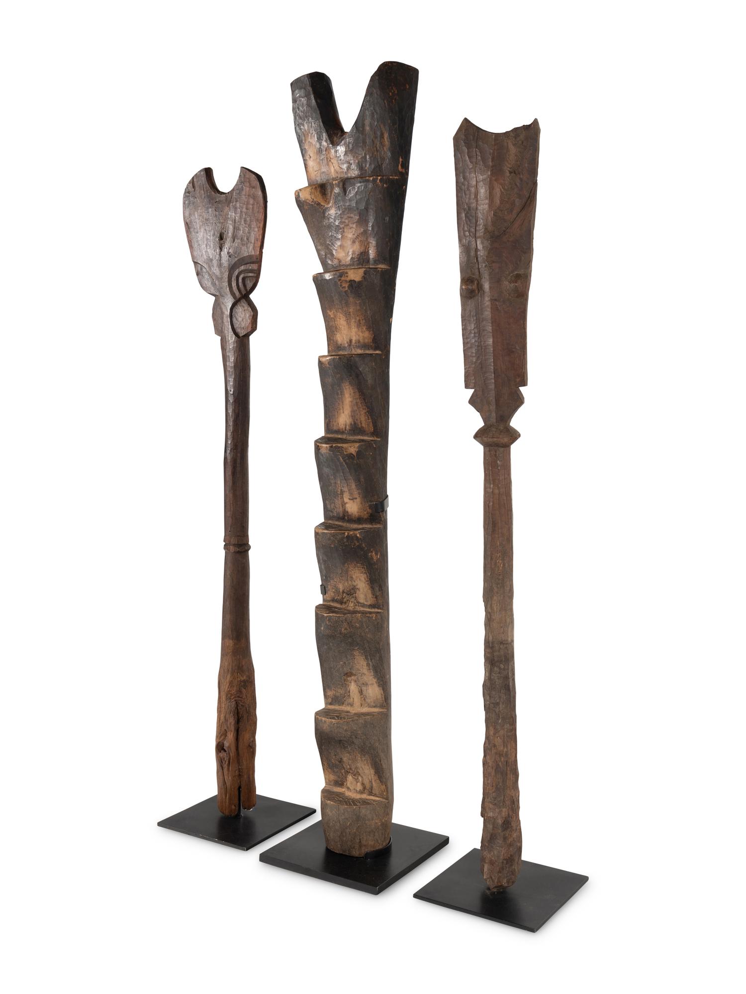 A Dogon Ladder and Two Staffs