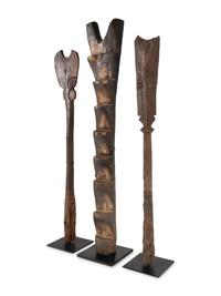 A Dogon Ladder and Two Staffs