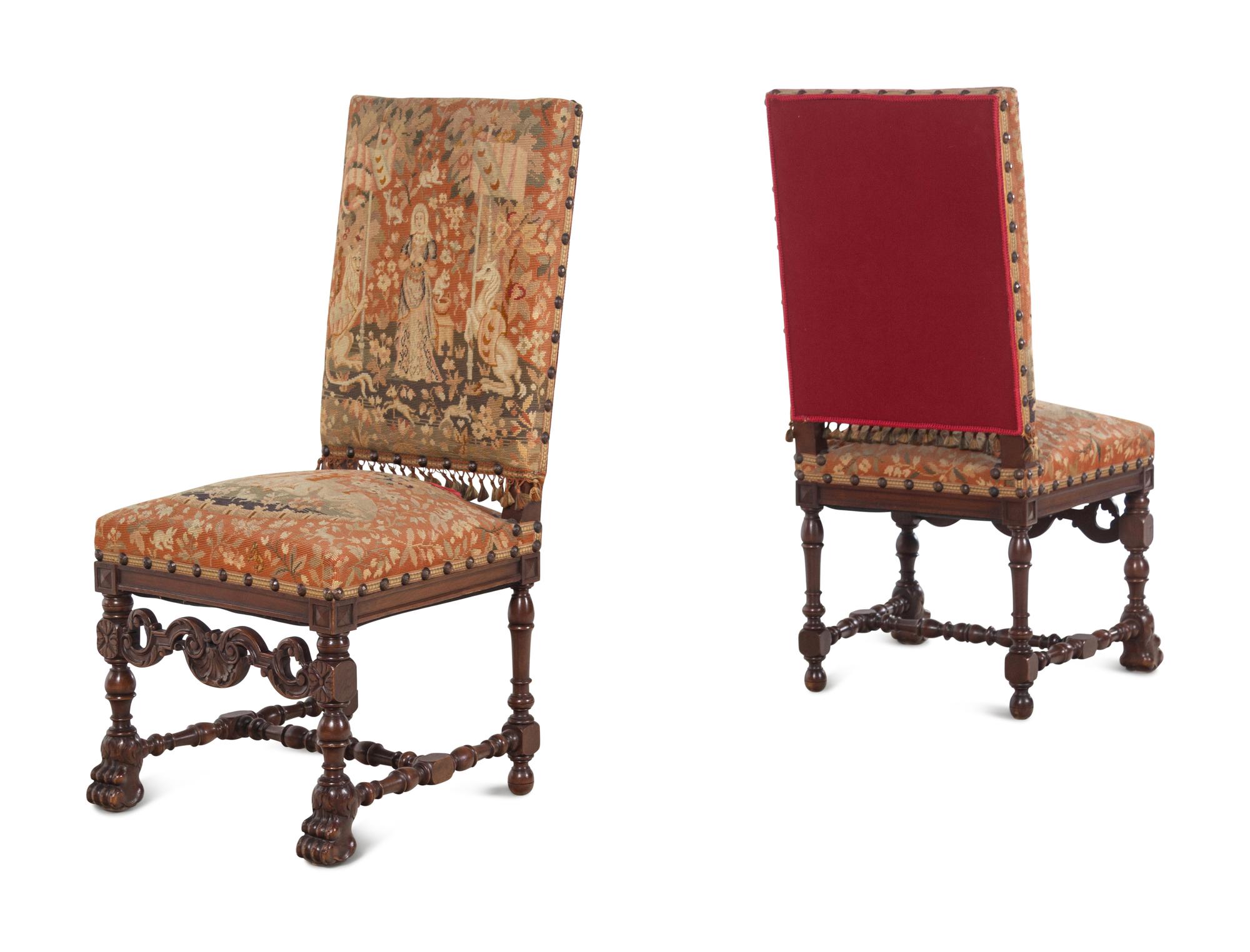 A Renaissance Revival Carved Walnut Parlor Suite