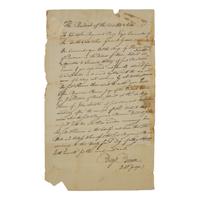 [Americana] Perry, Christopher Raymond. Autograph document, signed