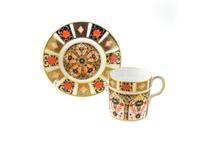 A Set of Twelve Royal Crown Derby Imari Pattern Demitasse Cups and Twelve Saucers