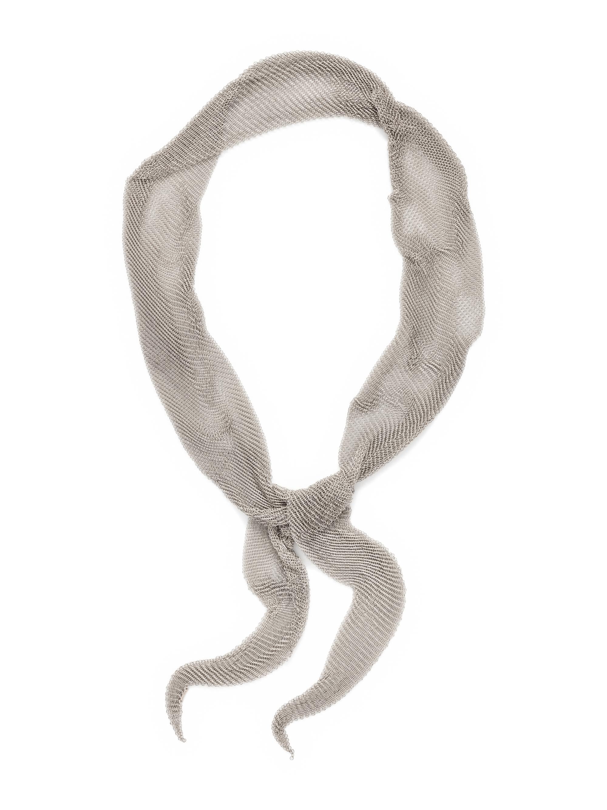 TIFFANY & CO., ELSA PERETTI, STERLING SILVER MESH SCARF NECKLACE