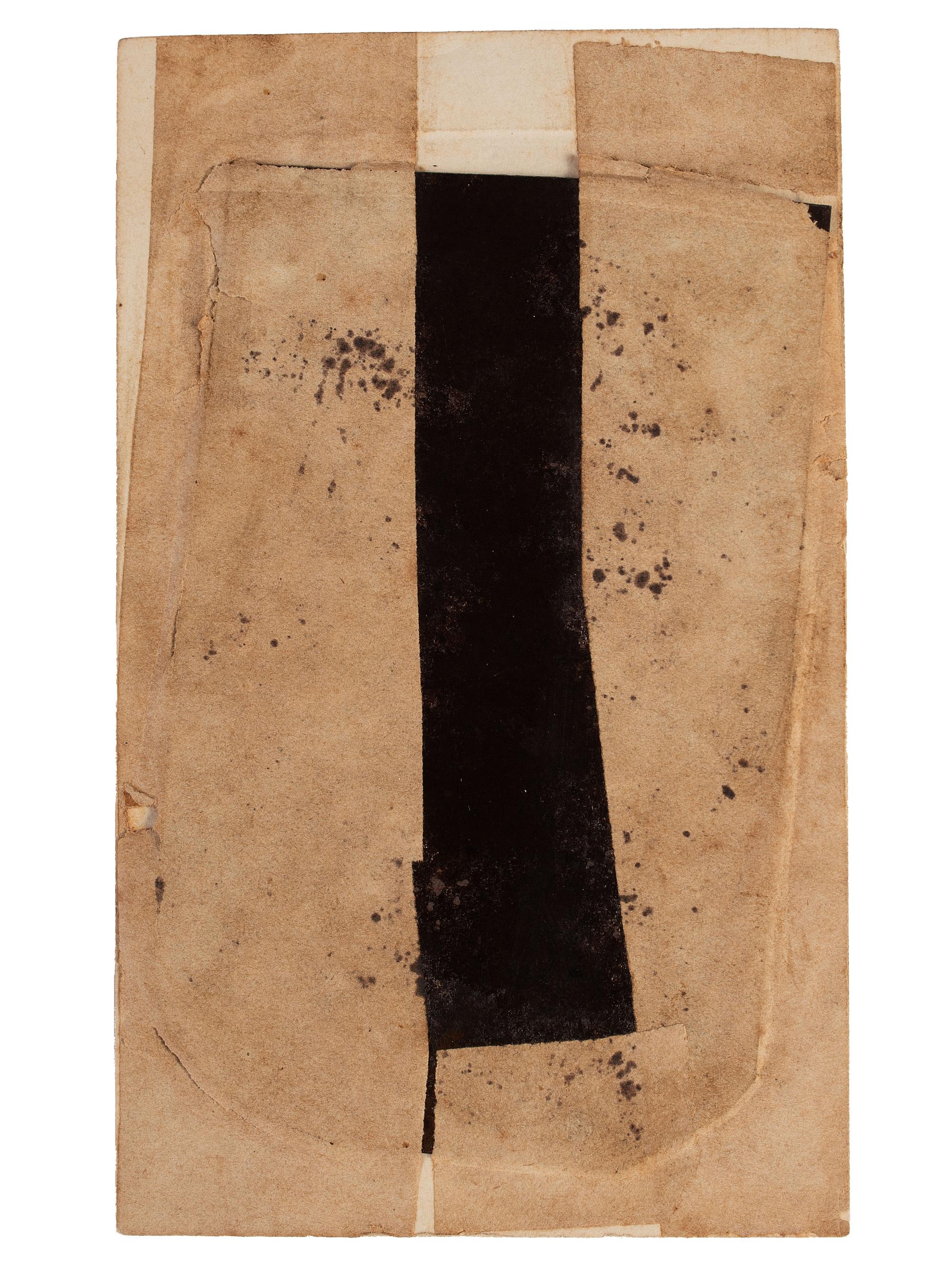[EARLY PHOTOGRAPHY]. Tintype portrait of a young African American male subject.