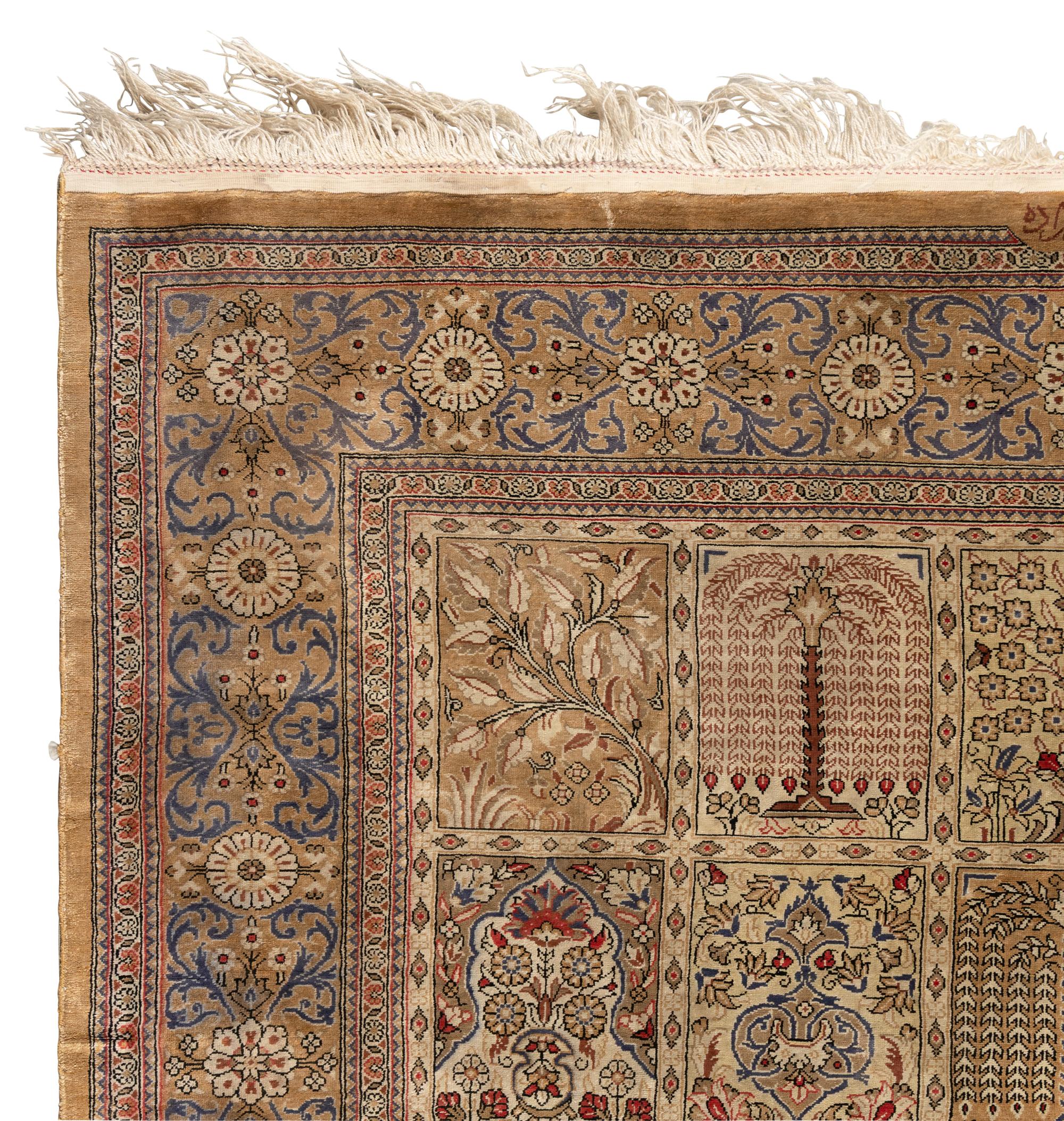 A Bakhtiari Silk Rug