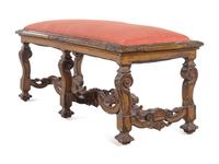 A Louis XIV Style Giltwood Bench