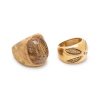 COLLECTION OF YELLOW GOLD RINGS