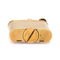 DUNHILL, 18K YELLOW GOLD LIGHTER/CLOCK