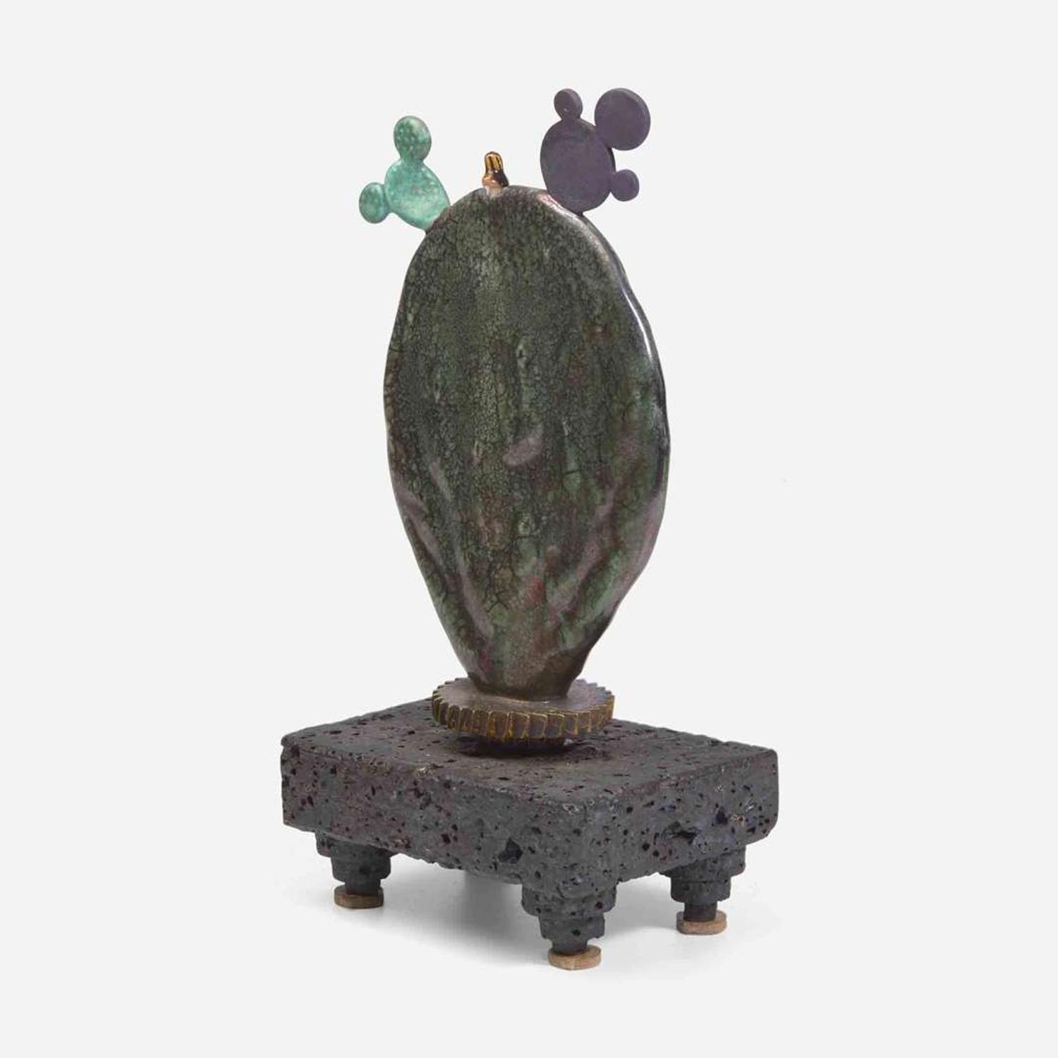 Adrian Saxe (American, b. 1943) Sculptural Cactus Oil Lamp, USA, circa 1980s