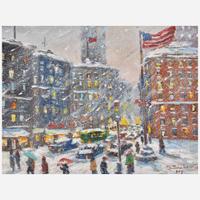 Christopher Willett (American, B. 1959) New York in Winter