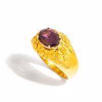HIGH-KARAT YELLOW GOLD AND PINK TOURMALINE RING
