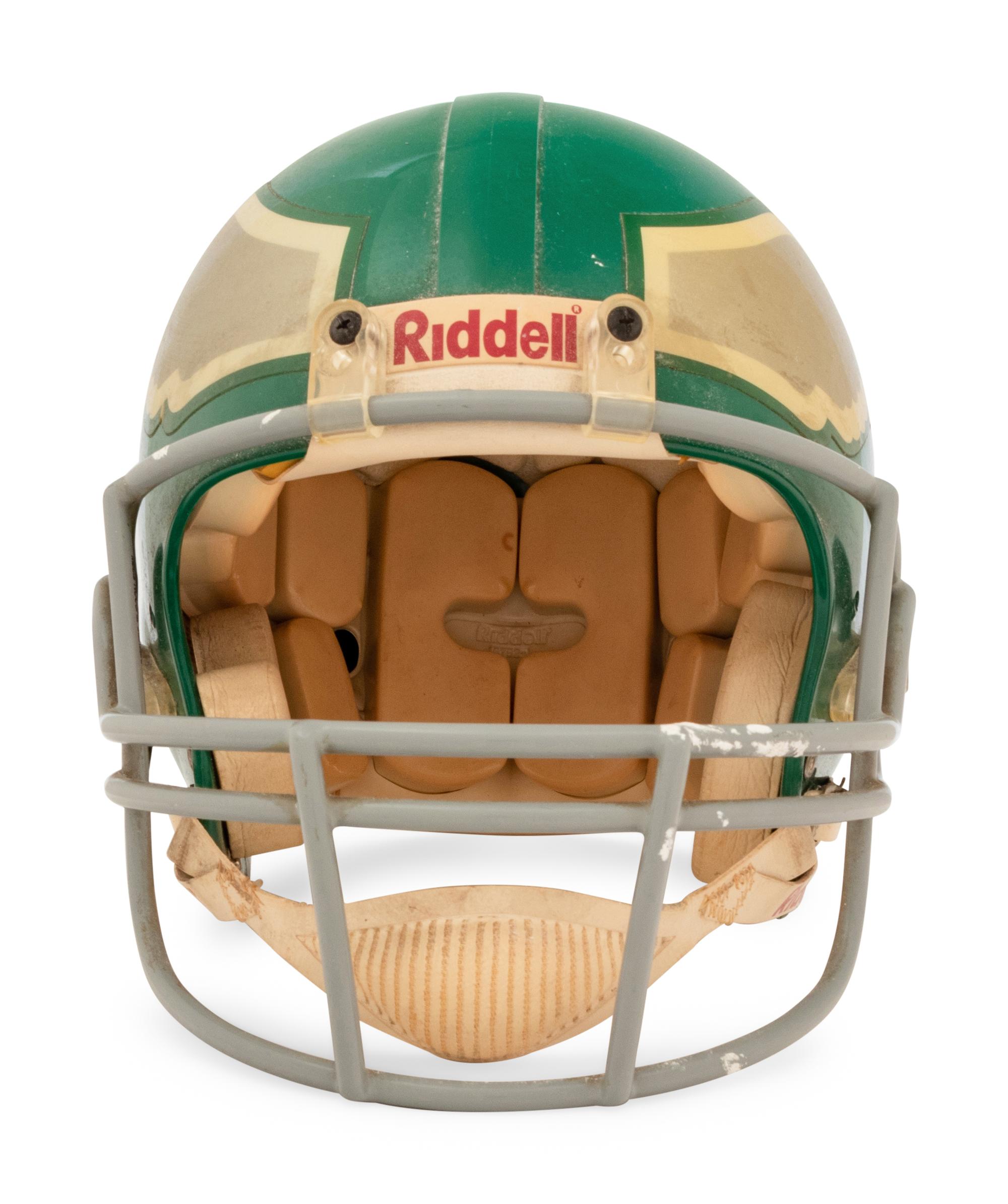 A Riddell Philadelphia Eagles Football Helmet Formerly Displayed at Mike Ditka's Restaurant