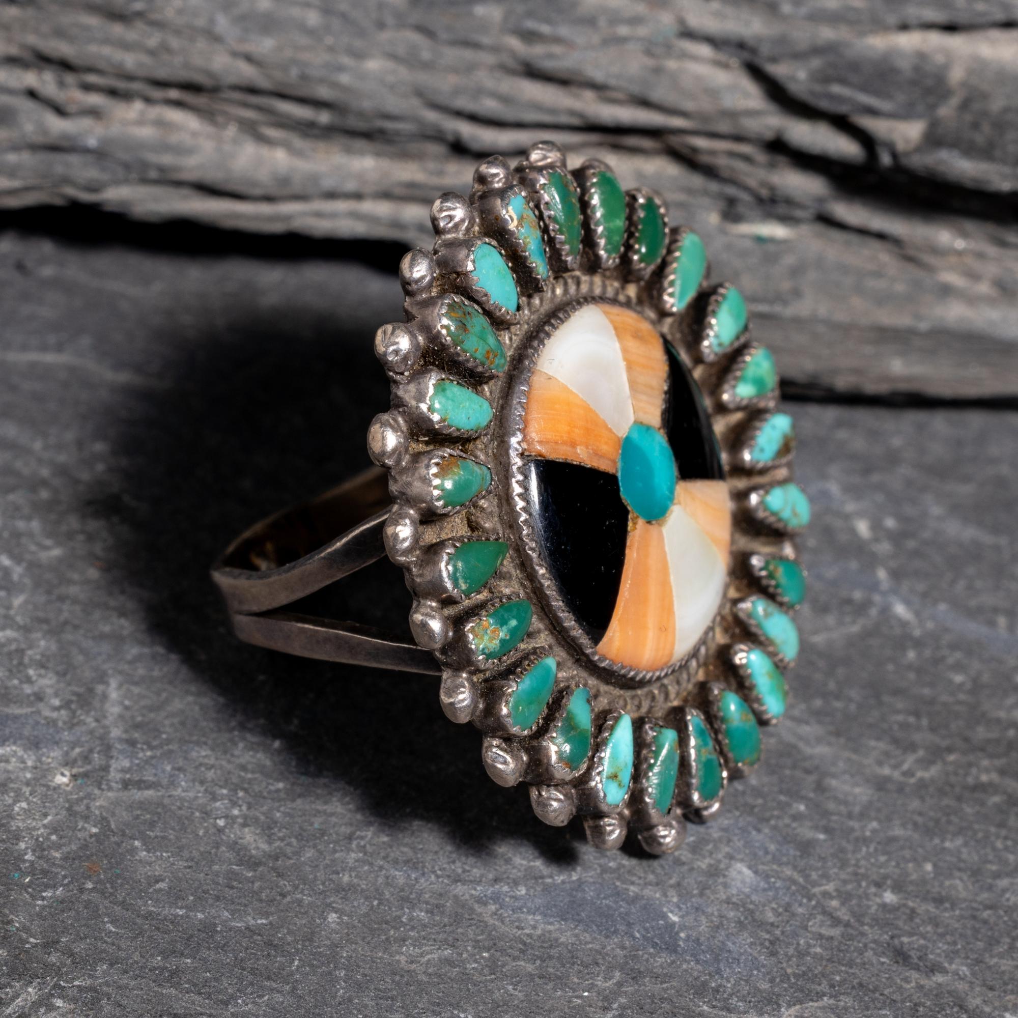 Zuni Mosaic Inlay Ring