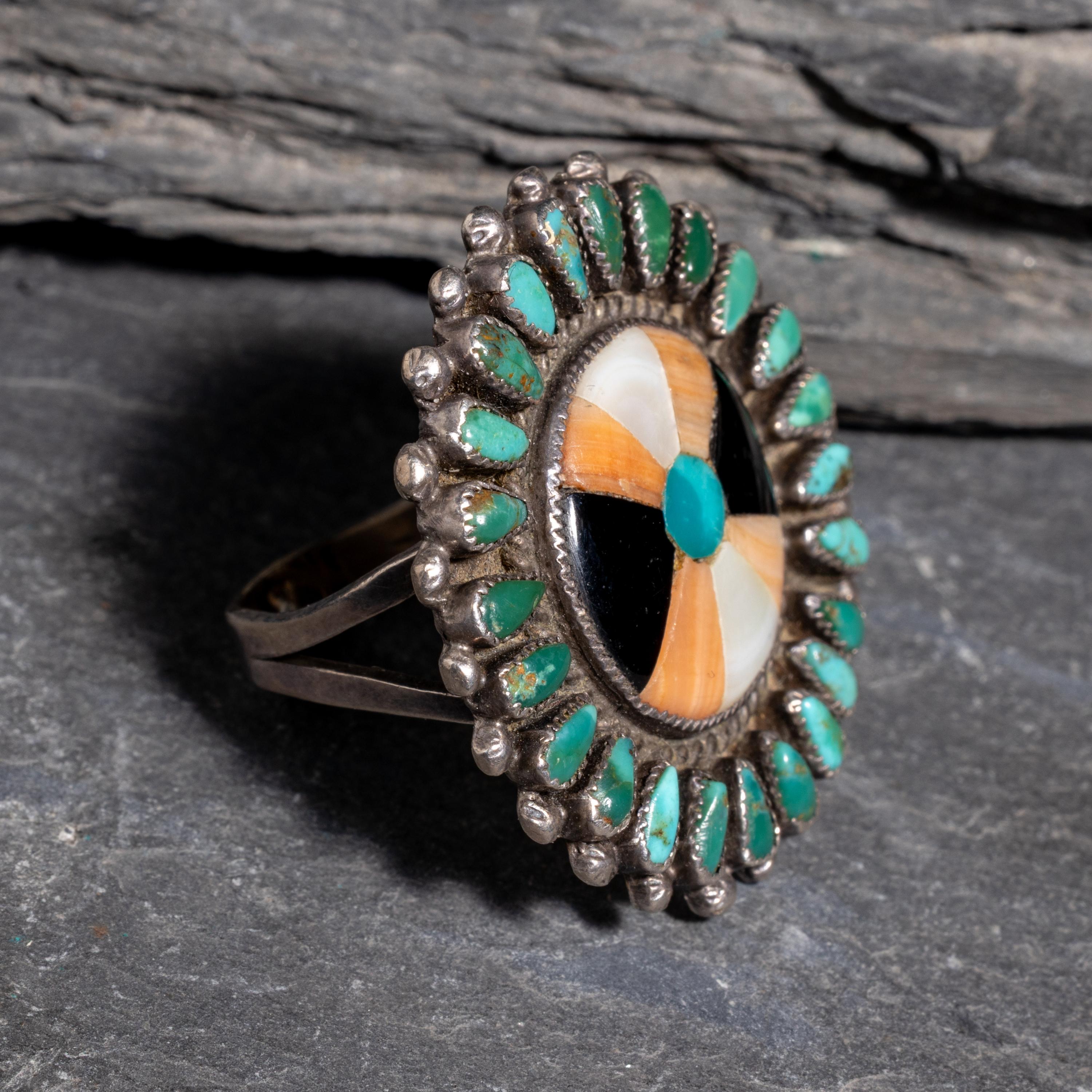 Zuni Mosaic Inlay Ring