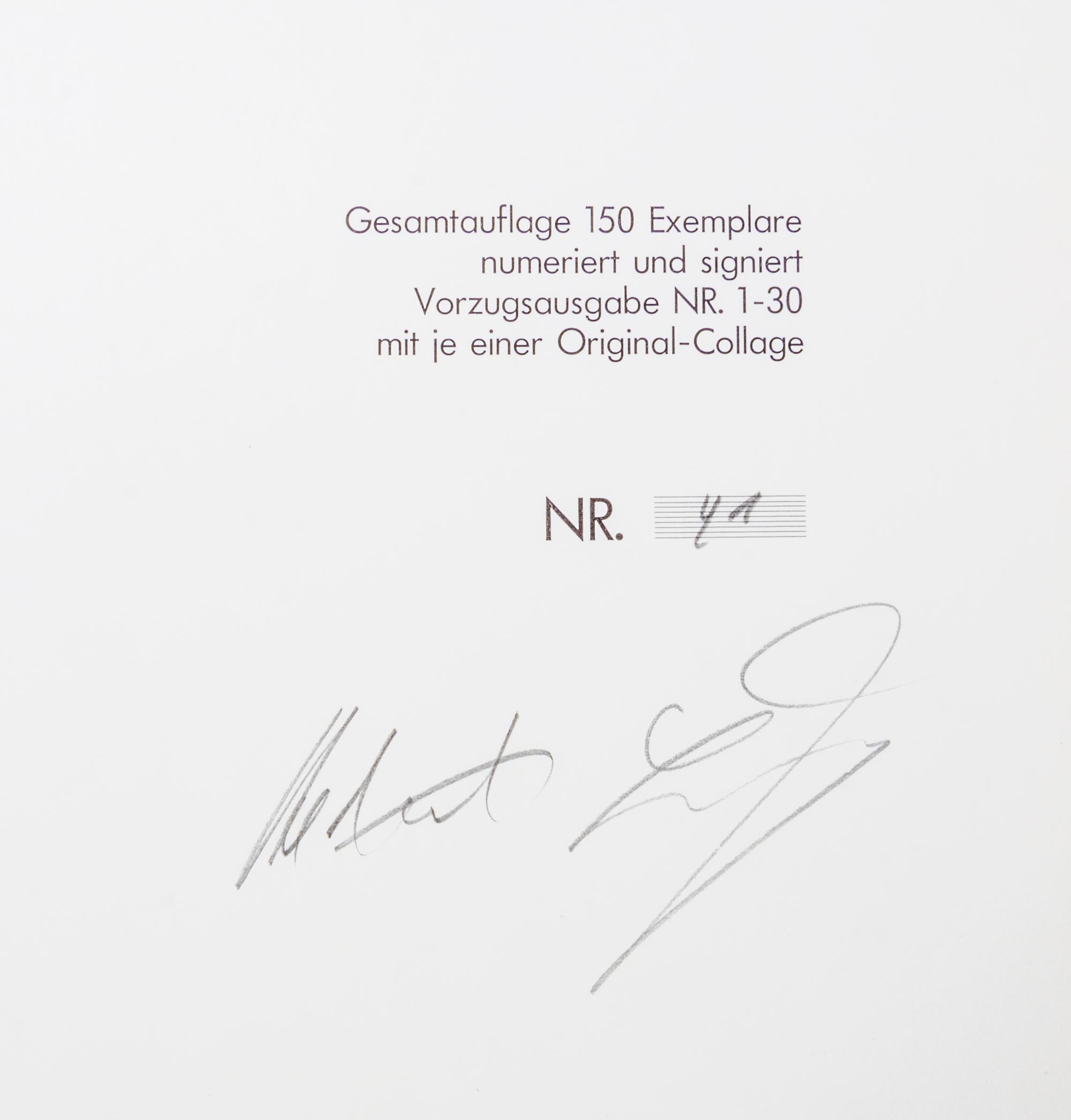 LOHR, HELMUT. Visual Prose [and] Visual Letters. Berlin, 1987, 1988. 2 vols. Limited, signed.