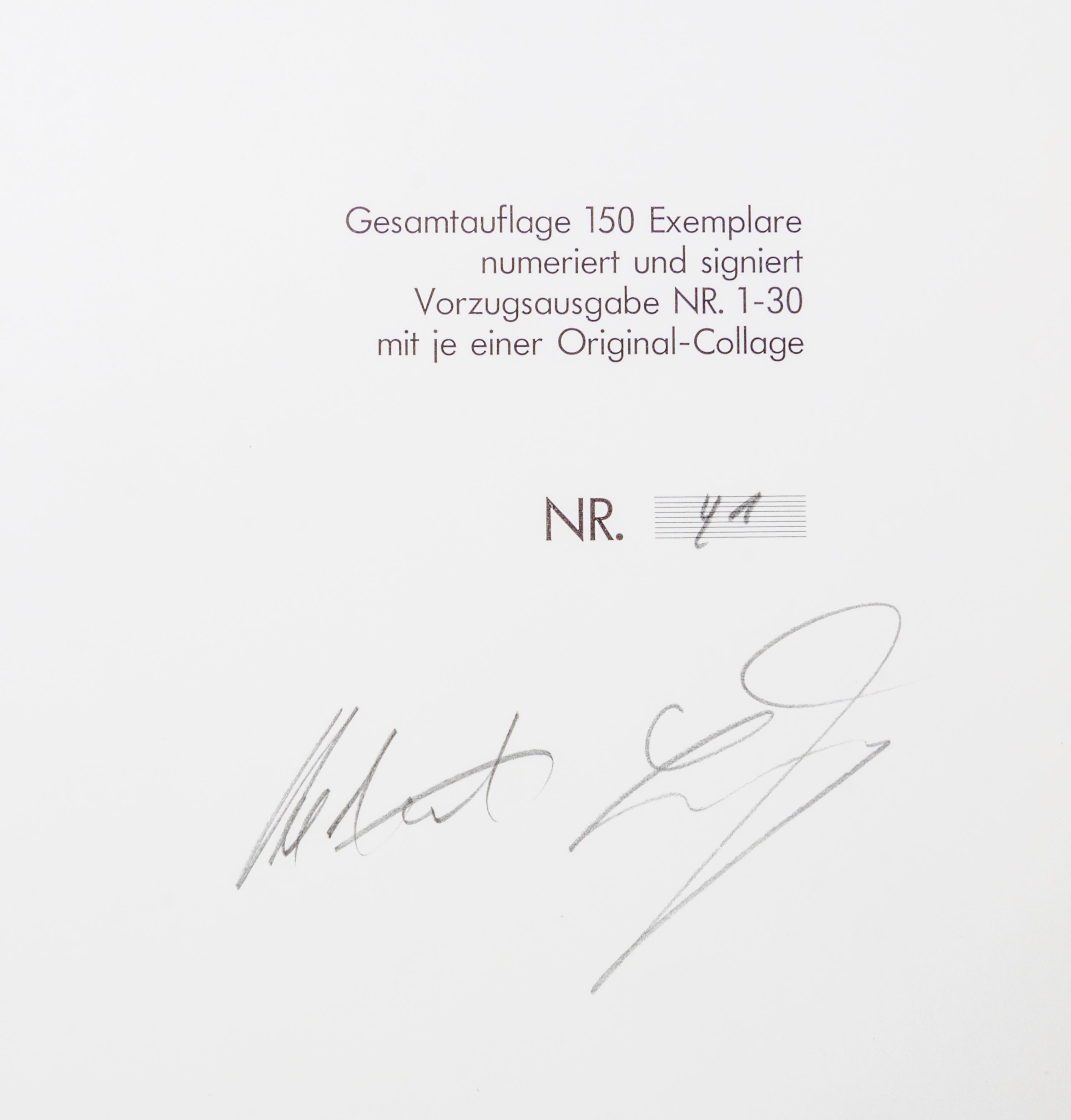 LOHR, HELMUT. Visual Prose [and] Visual Letters. Berlin, 1987, 1988. 2 vols. Limited, signed.