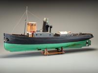 A Painted Wood Model of the Steamboat Margot