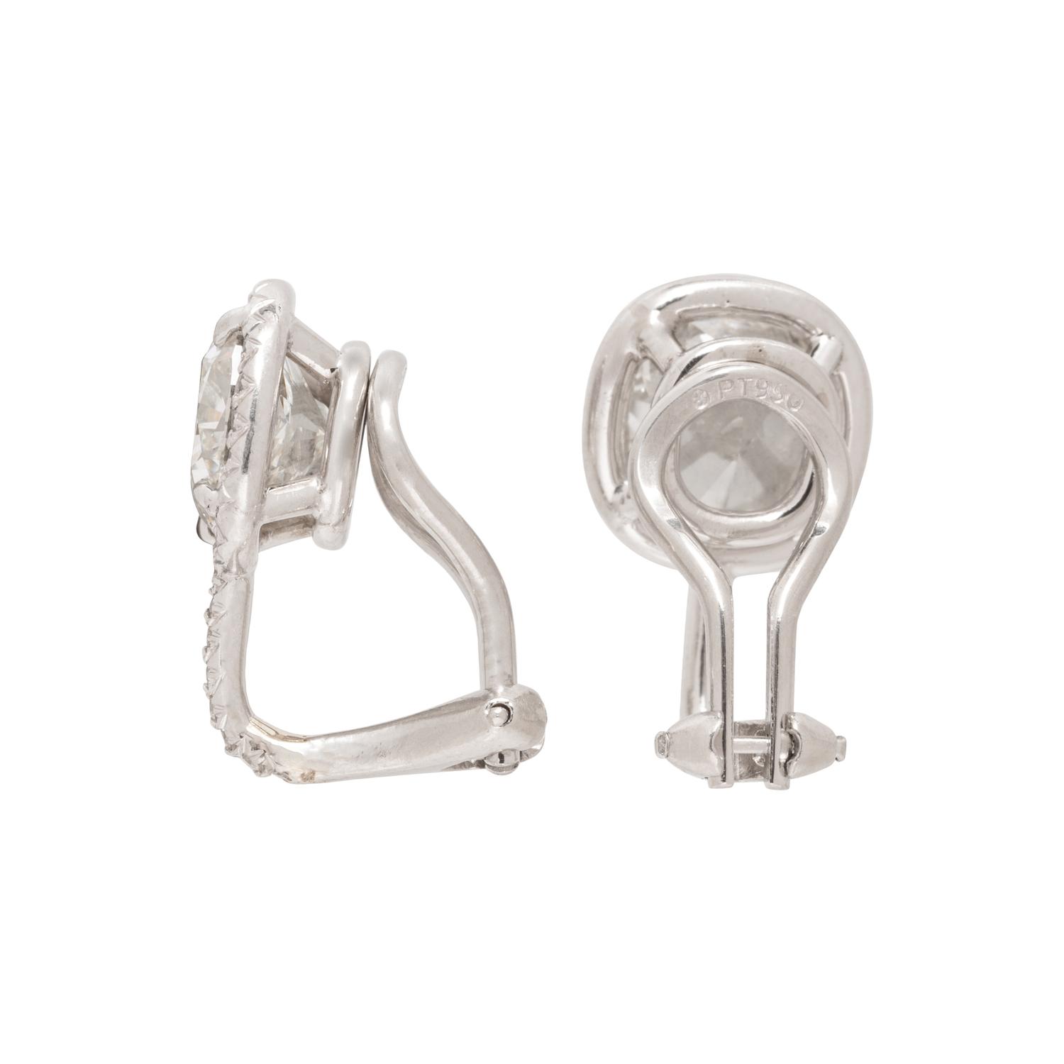 DIAMOND AND PLATINUM EARRINGS