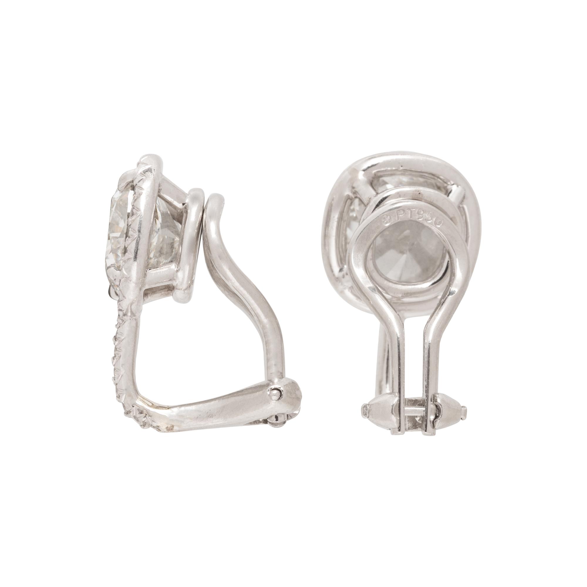 DIAMOND AND PLATINUM EARRINGS