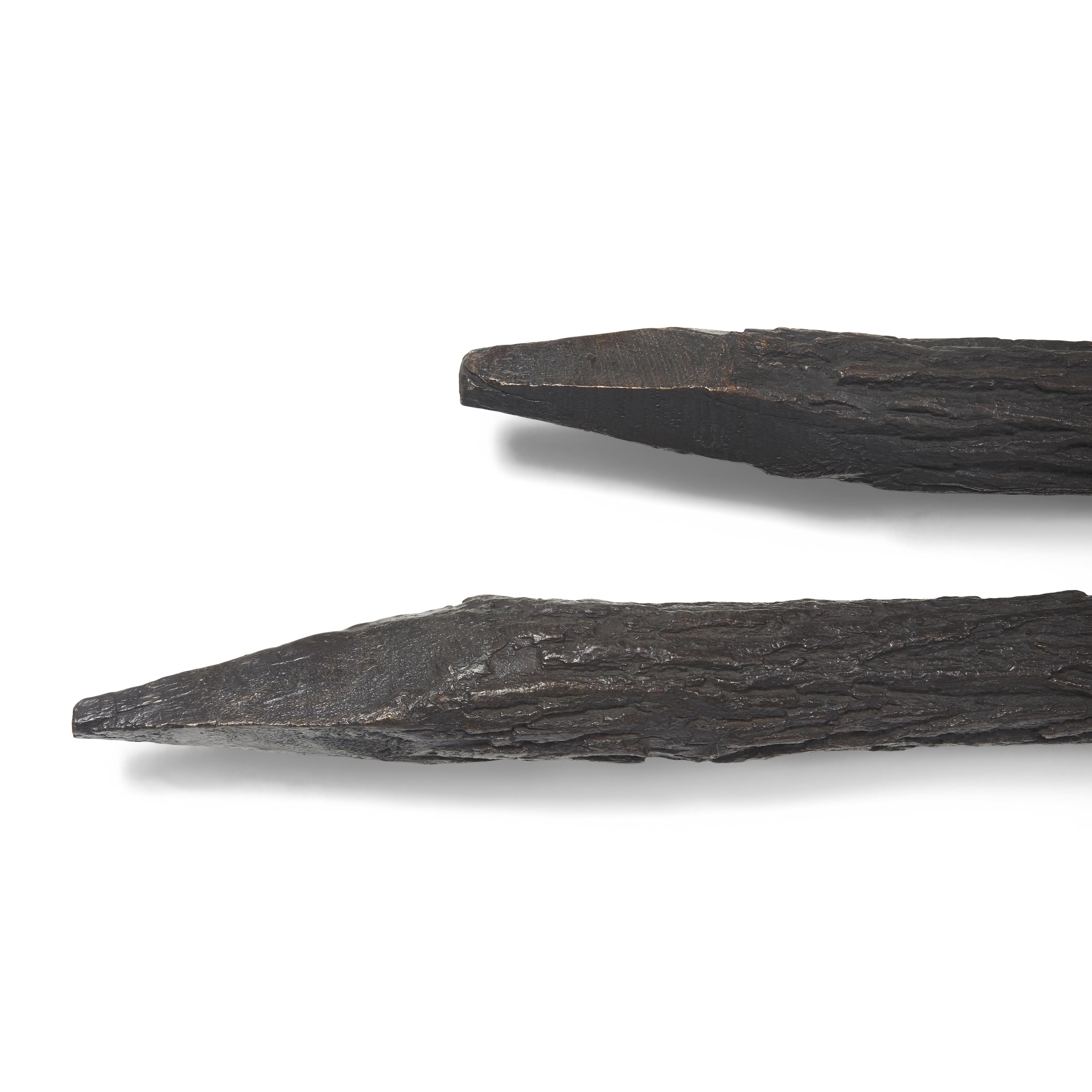 Jeffrey Plate (American, 20th Century) — A Pair of Tree Posts, 1987