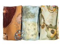 Three Hermès 90cm Silk Chiffon Scarves