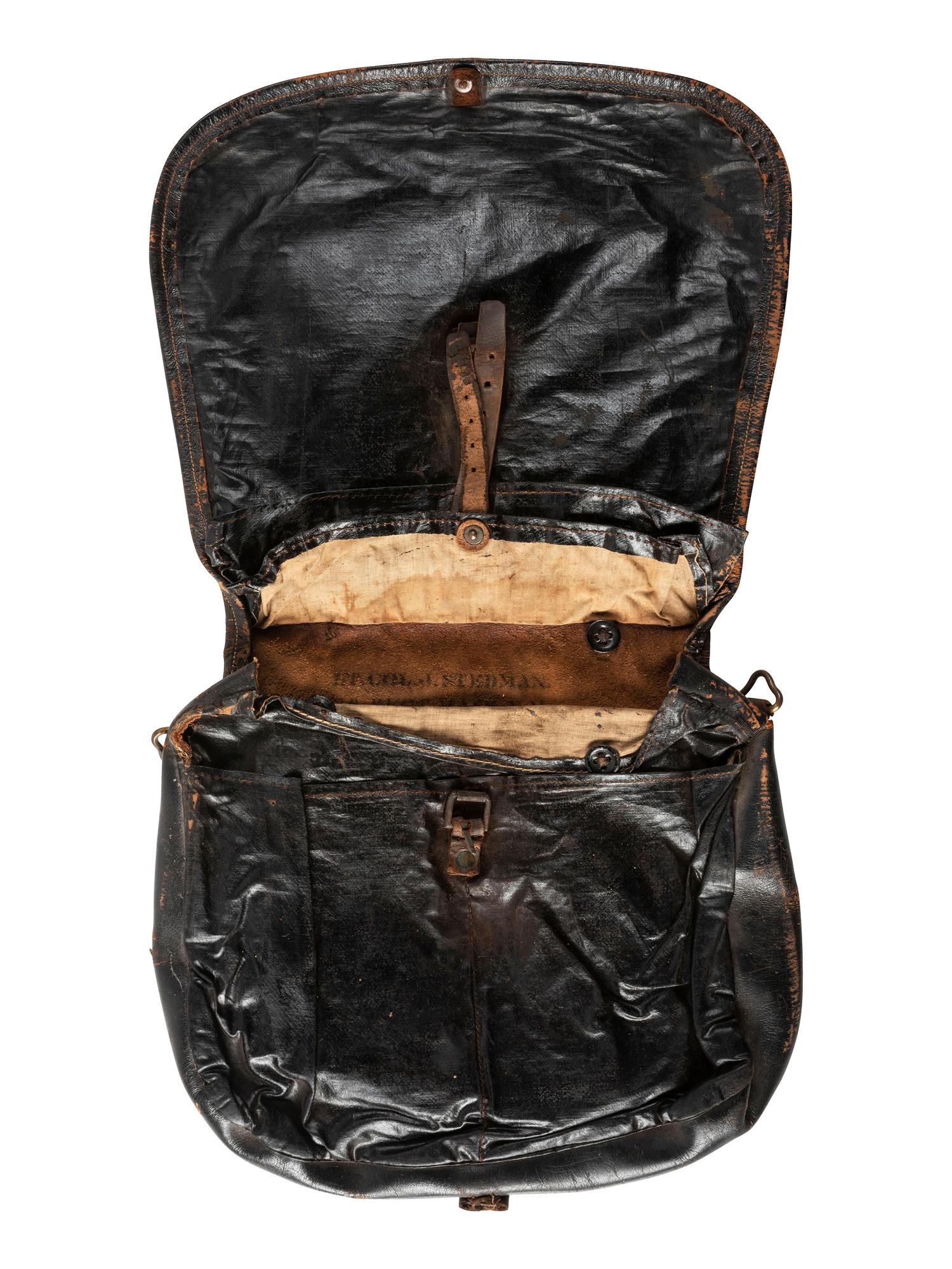 [CIVIL WAR]. CDV and leather haversack identified to Union Lieutenant Colonel Joseph Stedman, 42nd Massachusetts Regiment Volunteer Militia. Previously acquired from the Property of Norm Flayderman.