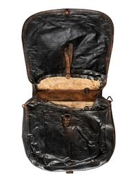 [CIVIL WAR]. CDV and leather haversack identified to Union Lieutenant Colonel Joseph Stedman, 42nd Massachusetts Regiment Volunteer Militia. Previously acquired from the Property of Norm Flayderman.