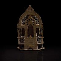 An Indian silver-inlaid brass Jain Shrine 印度耆那教铜嵌银神龛 16th Century (dated equivalent to 1593-4) ???? (???1593?1594?)