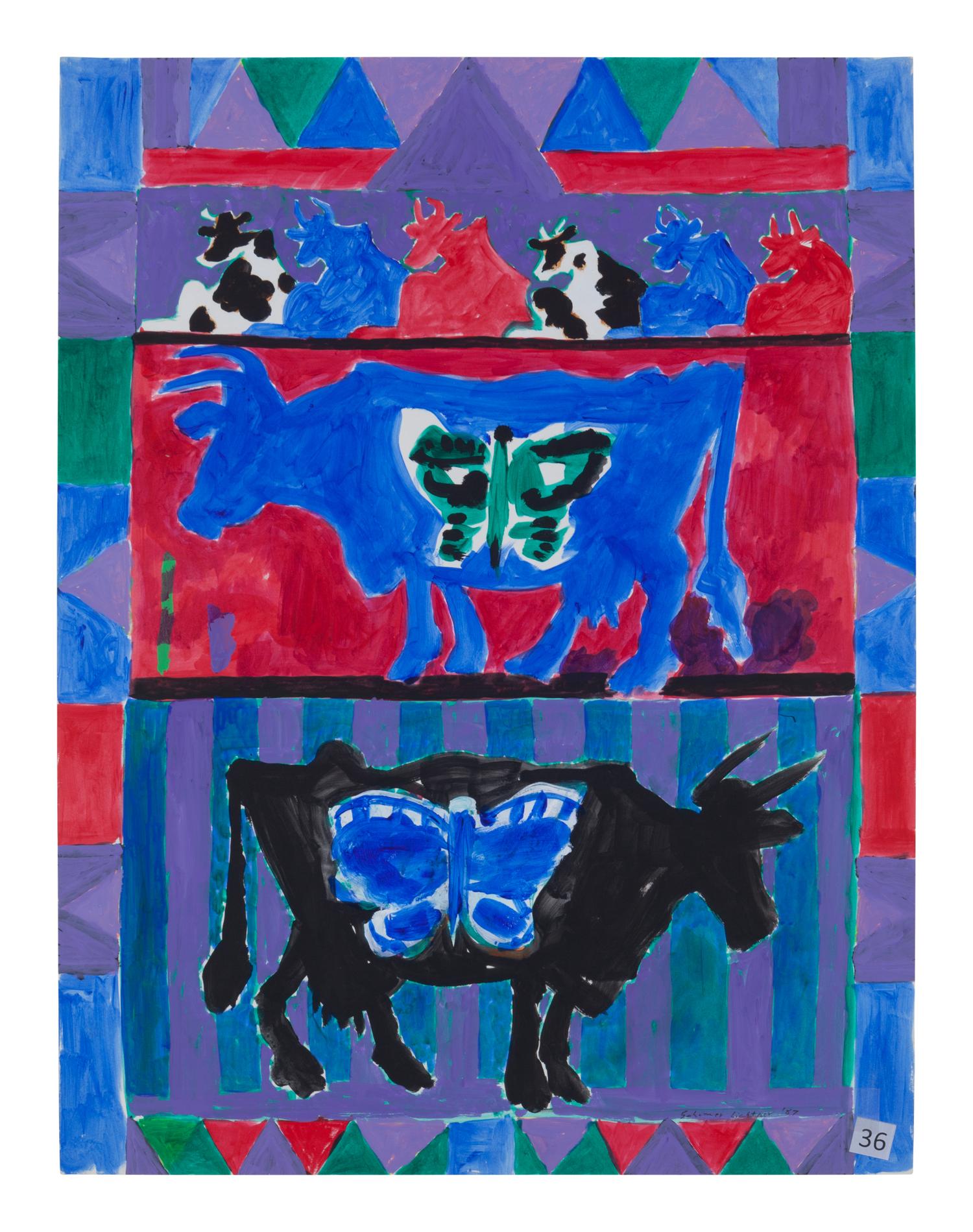 Cows and Butterflies , 1987