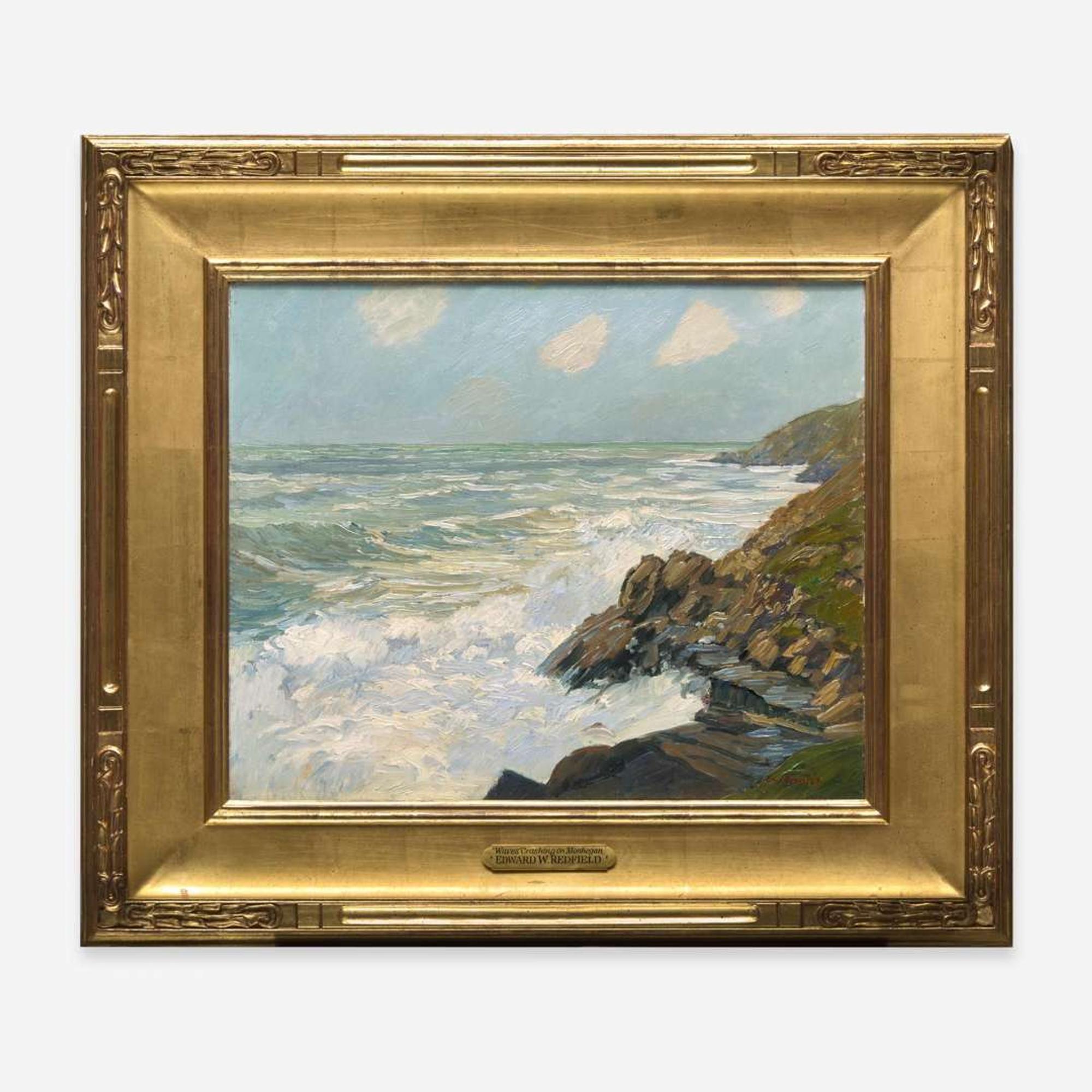 Edward Willis Redfield (American, 1869–1965) Crashing Waves (Maine)