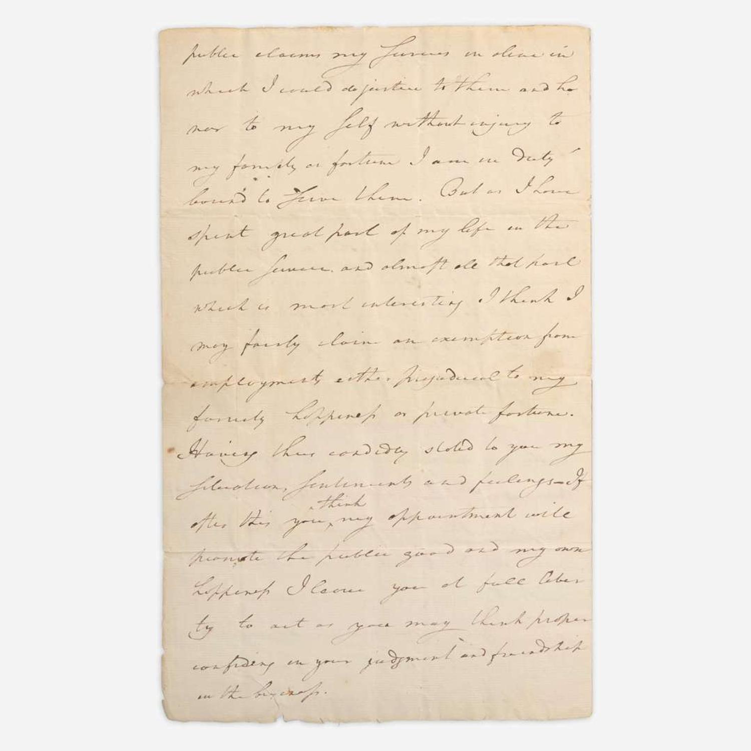 [American Revolution] Greene, Nathanael Autograph letter, signed