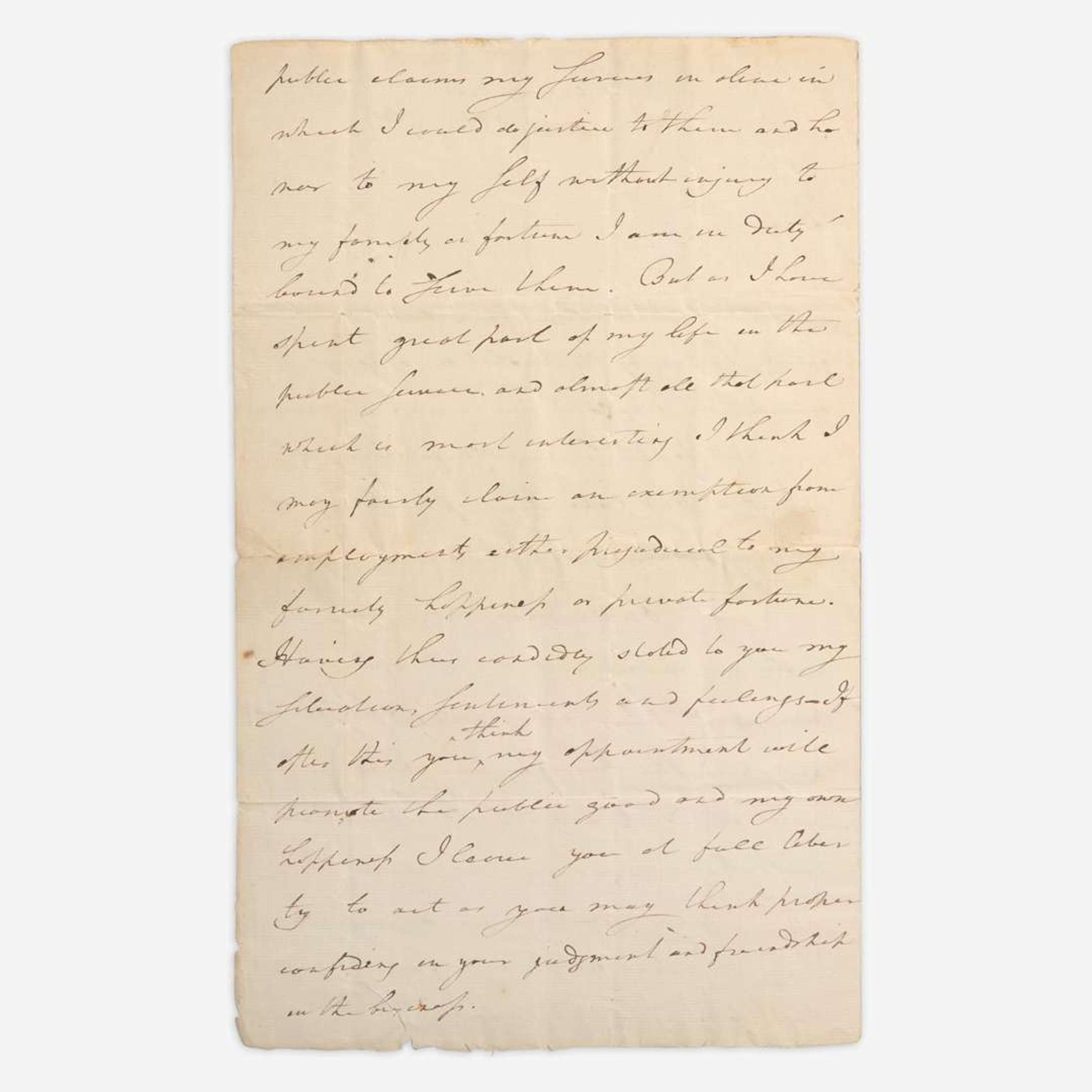 [American Revolution] Greene, Nathanael Autograph letter, signed