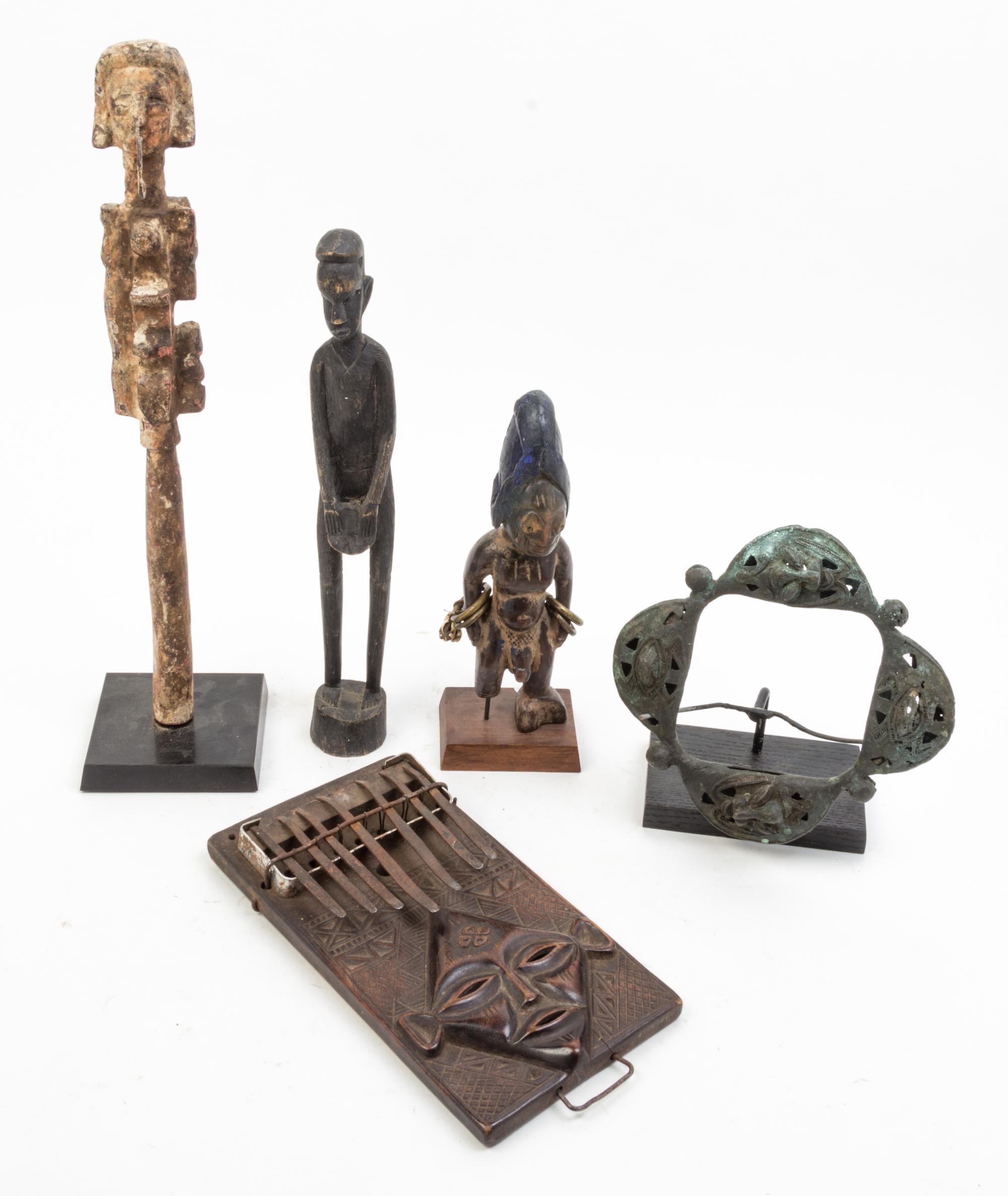 A Group of Decorative Articles Height of tallest 17 5/8 inches.