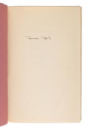 CAPOTE, Truman (1924-1984). In Cold Blood . New York: Random House, [1965].