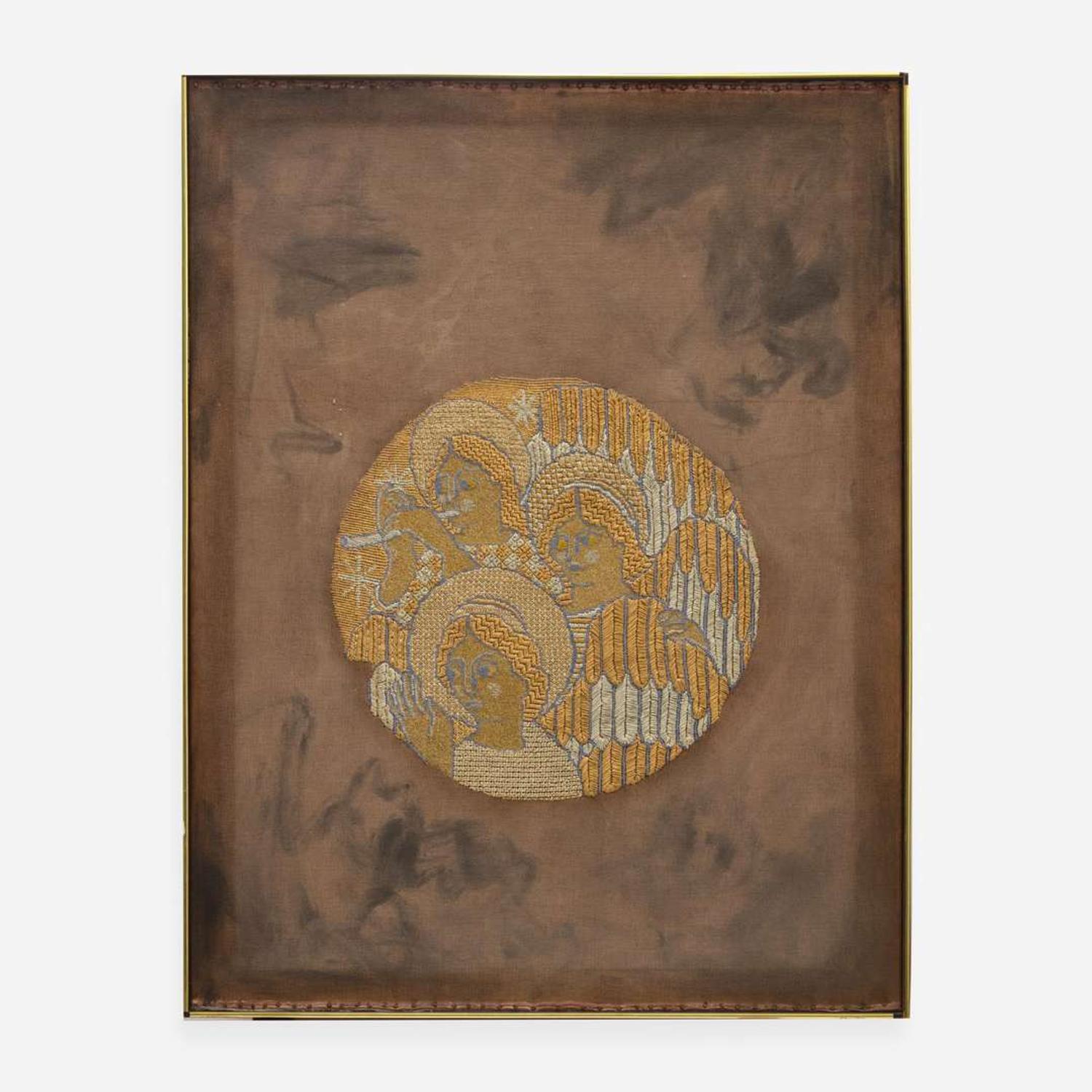 Robert Heitmann (American, b. 1922) Needlepoint Roundel for Tiffany & Co., USA, circa 1970