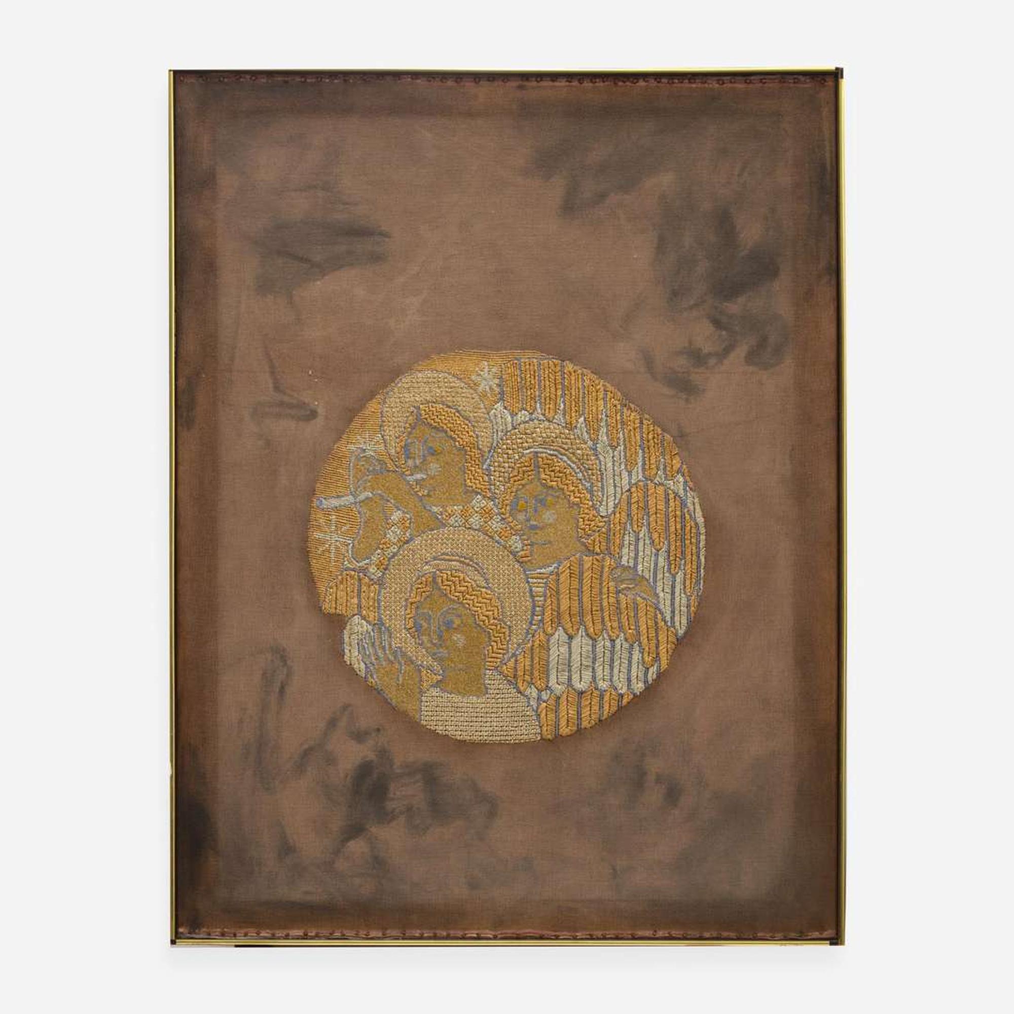Robert Heitmann (American, b. 1922) Needlepoint Roundel for Tiffany & Co., USA, circa 1970