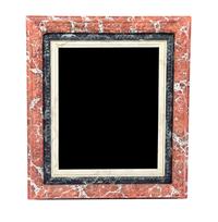 A Pair of Faux Marble Mirrors, Height 40 x width 34 3/4 inches.