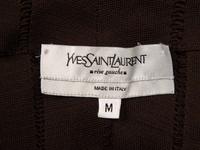 Yves Saint Laurent, Brown Fringed Silk Poncho