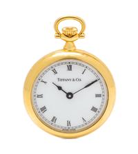 An 18 Karat Yellow Gold Open Face Pocket Watch, Tiffany & Co.,