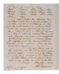[ENSLAVEMENT]. Letter regarding the sale of 22 named enslaved persons, with legal implications. 1846.