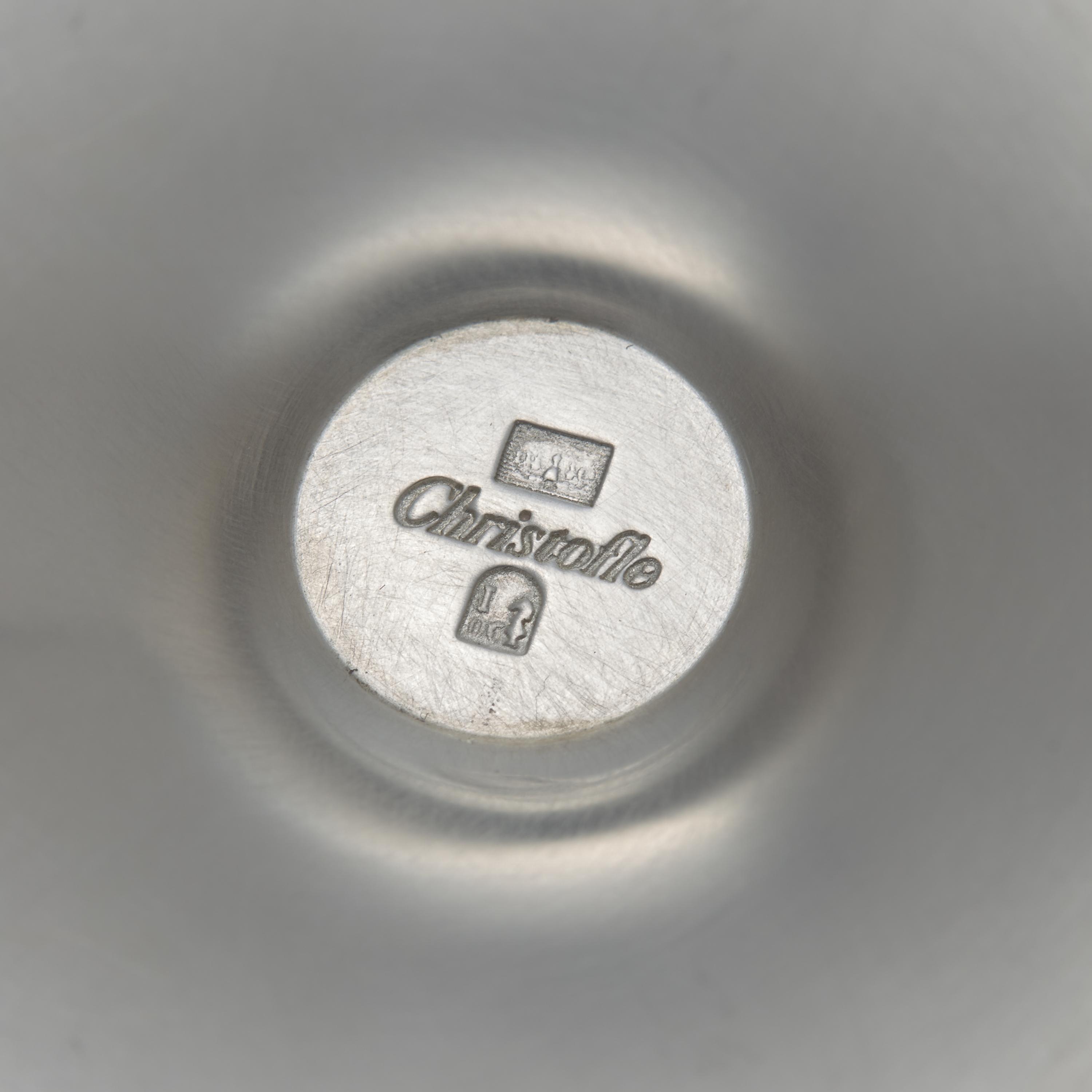 A Set of Eight Christofle Silver-Plate Sorbet Coupes