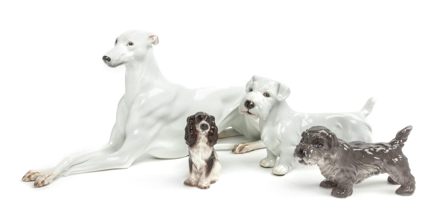 Four Austrian Porcelain Figures Width of widest 11 inches. — 20TH CENTURY