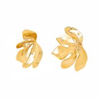JAR, ALUMINUM 'FIG LEAF' EARRINGS
