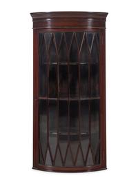 A George III Mahogany Hanging Vitrine Cabinet