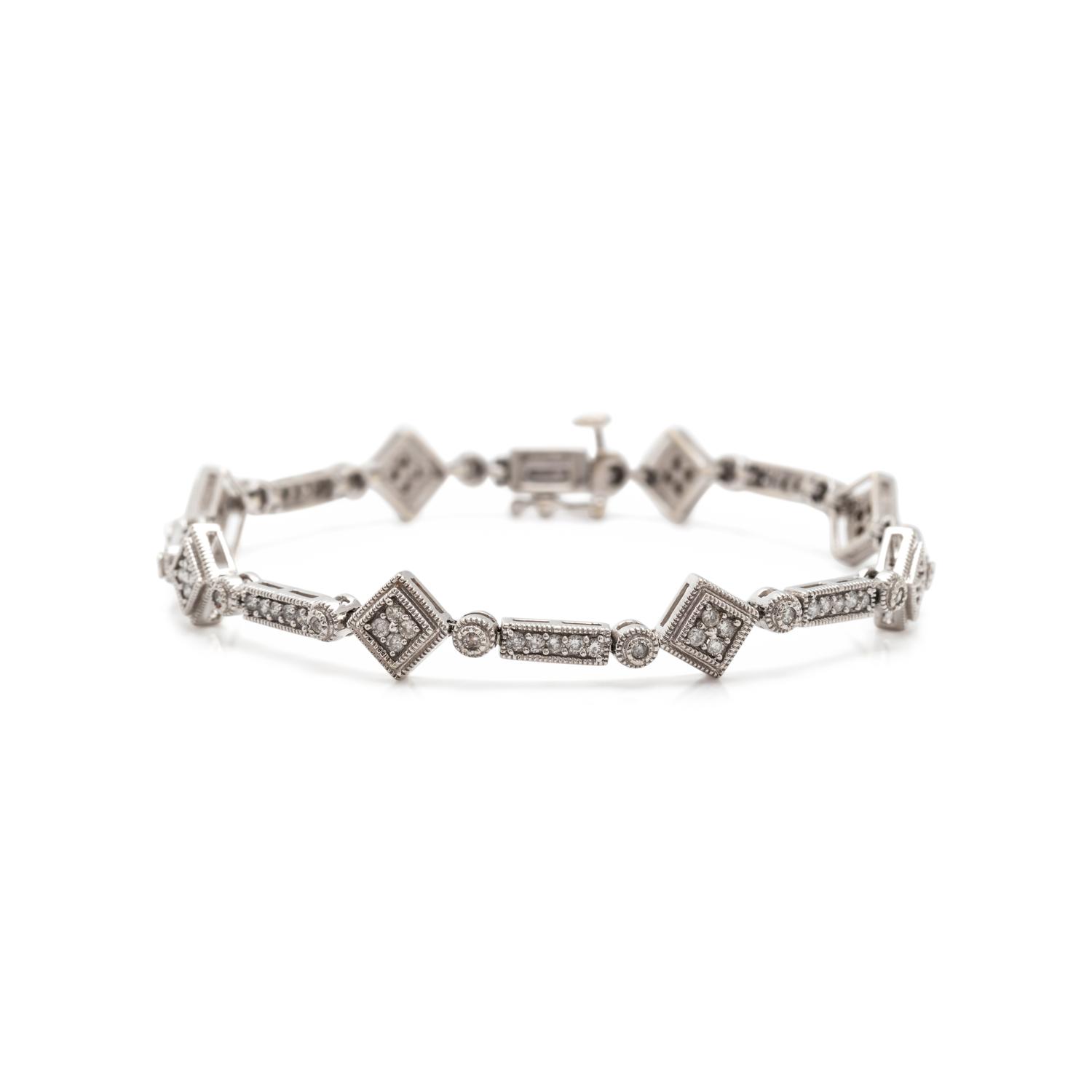WHITE GOLD AND DIAMOND BRACELET