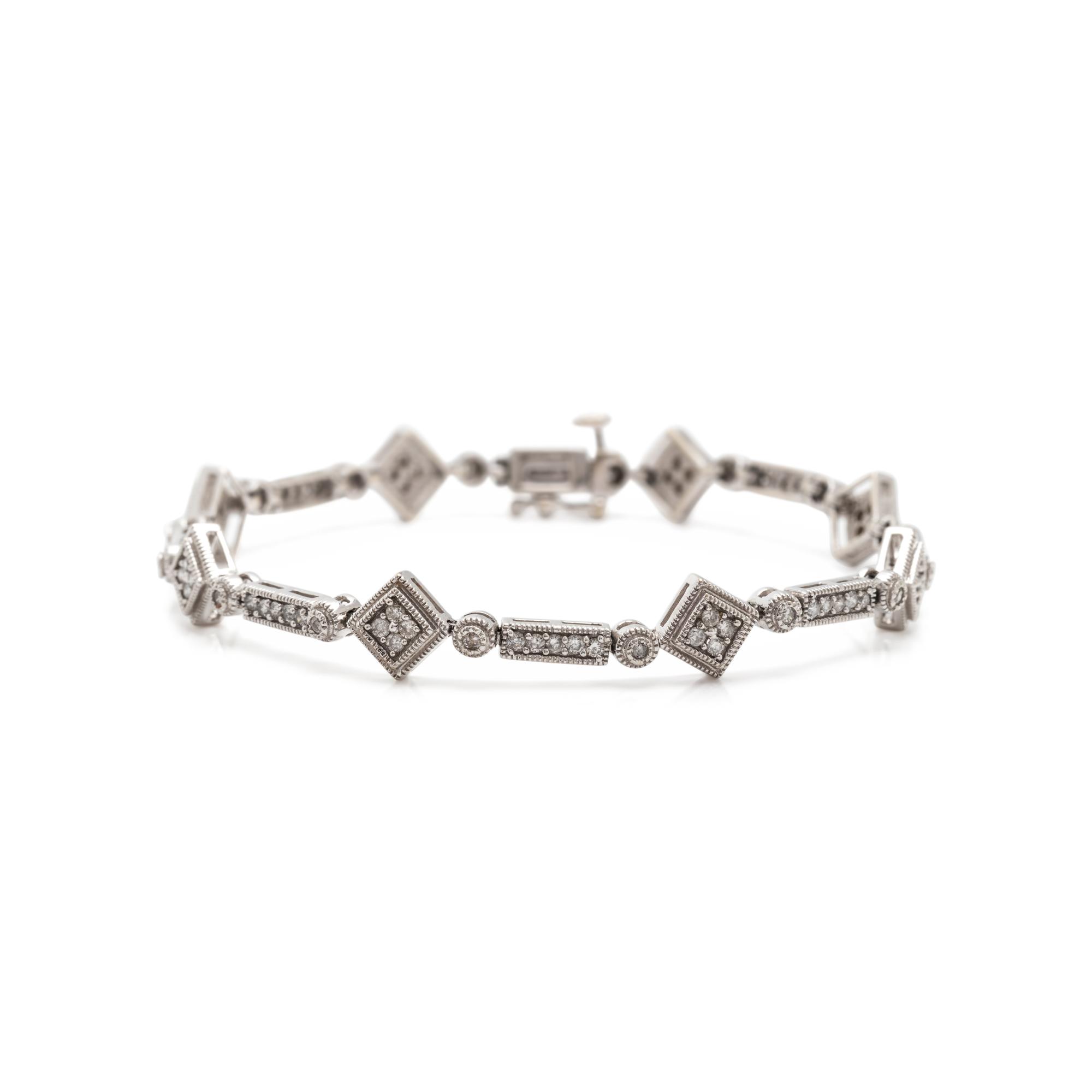 WHITE GOLD AND DIAMOND BRACELET